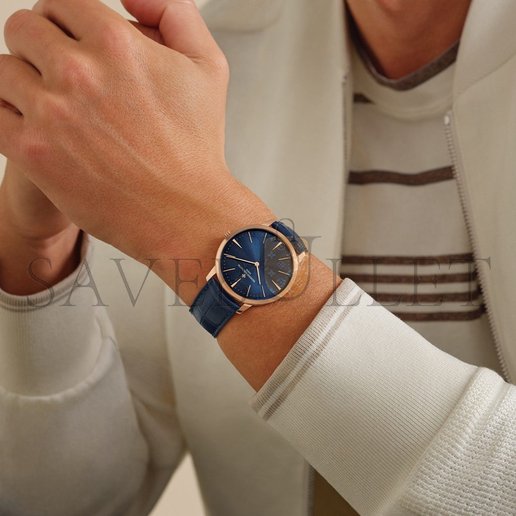 vacheron Co*sta*t*n patrimony manual-winding 40 mm pink gold watch 81180/000r-b518